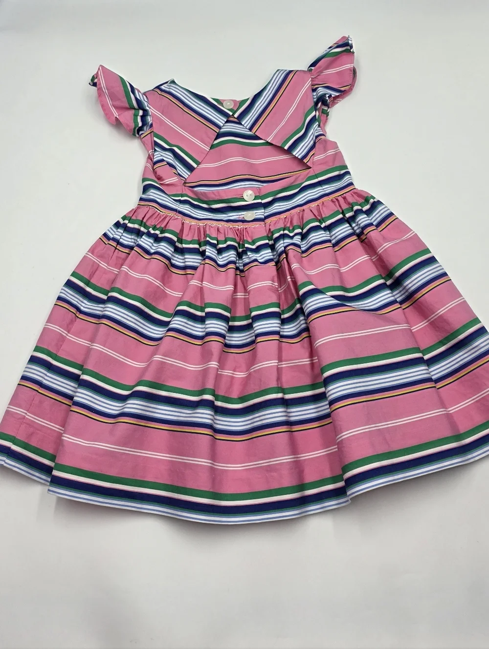 Ralph Lauren baby girl striped dress and bloomers size 18 months